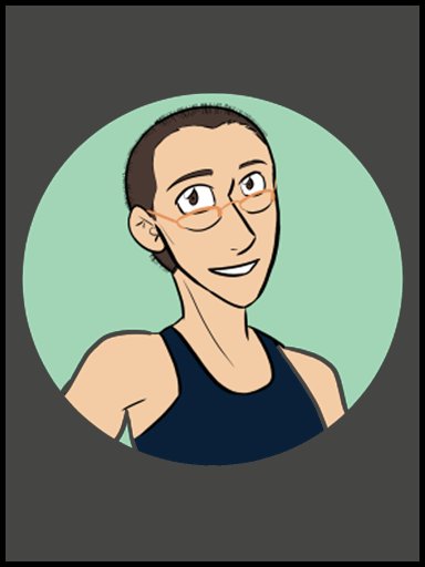 Person with shaved head
